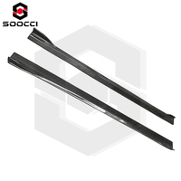 Jupes latérales en fibre de carbone de style FD pour Mercedes Benz classe A W177 AMG A35 A45 CLA W118 séparateurs de jupe latérale seuils de porte inférieurs