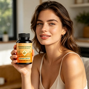 Curcumine Biopérine Extrait de Poivre Noir Haute Absorption Soutien Articulaire Antioxydant Améliore l'Immunité 60 Capsules OEM Marque Privée - Product Image 5