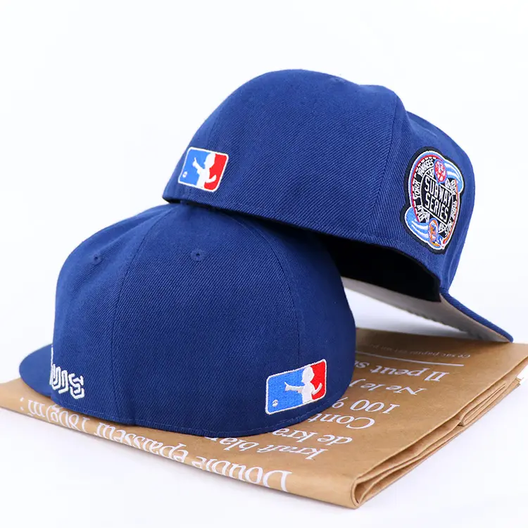 Snapback 6 panneaux personnalisé patch brodé snap back caps personnalisé logo vintage snapback cap