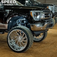Jantes forgées 26x14 28x16 8x170 8x180 8x6.5 8x165.1 Super Single Deep Lip pour Ford F250 F350 et Dodge Ram 2500 3500