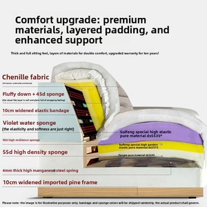 Sofá Cama de Cuero en Forma de L de Tres Plazas, Moderno y de Lujo, Reclinable, Relleno de Esponja, Ecológico, para Apartamentos, Hoteles, Villas y Salas de Estar - Product Image 6
