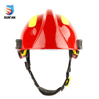 Casque de pompier ignifuge de type T sans fentes avec 8 points de suspension, conforme aux normes européennes et australiennes, casque de sécurité incendie