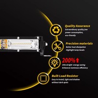 Barre lumineuse LED DXZ BAR-D2 ultra-mince 60W 7-50 pouces 12/24V pour camion 4x4, VTT, SUV, voiture, mise à niveau et rénovation