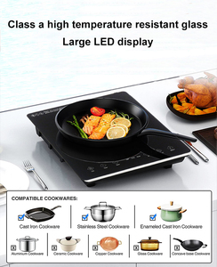 Mini cơ thể Countertop 2000W 2.2kw cảm ứng HOB xách tay bếp điện cảm ứng bếp duy nhất Burner - Product Image 2
