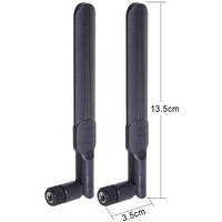 Antenne LoRa pliable 868 MHz à prix d'usine, connecteurs caoutchouc/WiFi/BNC 2,4 GHz, gain 7 dBi, communication horizontale et verticale