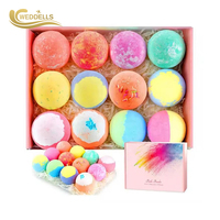 Bombes de bain himalayennes étonnantes, bombes de bain bio, bombes de bain au sel, bombes de bain magiques à bulles, bombes de bain naturelles à l'huile essentielle de rose et aux fleurs séchées