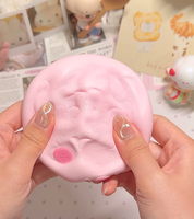 Jouet Squishy Vava Piggy & Chick Bun en Mousse PU Ultra Moelleuse à Remontée Lente, Jouet Anti-Stress à Presser, Cadeau Nouveauté