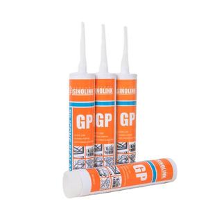 Sinolink 280ml 300ml Construcción Vidrio Claro Acético Curar Silicona Pegamento Tubos Negro Transparente GP Silicona Sellador y Adhesivo - Product Image 1