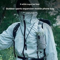Sacoche de téléphone et porte-bouteille à bandoulière pour activités de plein air, randonnée et escalade, accessoire d'extension pour fixation externe sur sac à dos BAI0043 CN
