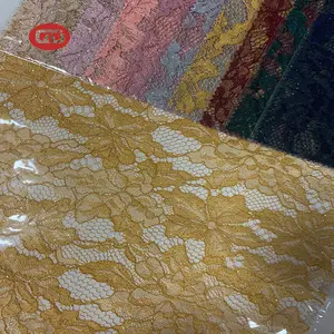 Kiplyki Wholesale Lace fabric Cotton Plain Weave Stripe Embroidery