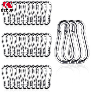 Nhiệm vụ nặng nề mùa xuân Snap Móc leo caribiners Clip <span class=keywords><strong>SS316</strong></span> không gỉ Carabiner Clip m4x40 thép không gỉ Snap <span class=keywords><strong>hook</strong></span> - Product Image 1