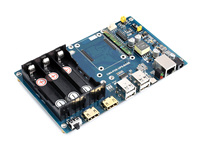Papan Dasar PoE UPS Dirancang untuk Raspberry Pi Compute Module 4, Gigabit Ethernet, Dual HDMI, Quad USB2.0