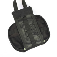 Pochette médicale tactique vintage détachable, trousse de premiers secours MOLLE, sac de survie d'urgence en nylon imperméable pour les voyages en plein air et la randonnée