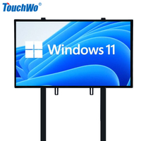 Pantalla plana interactiva OPS de 32 43 49 55 pulgadas con Windows i5 i7, pantalla táctil capacitiva 1080P FHD para conferencias, reuniones y educación