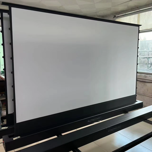 <span class=keywords><strong>Telon</strong></span> 72 pulgadas 16 por 9 4K Pantalla de proyector de tensión de lengüeta de elevación de piso motorizada con PVC suave para pantalla de cine - Product Image 3