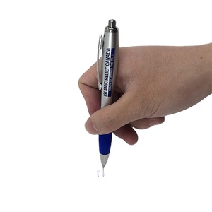 Bolígrafos con Logotipo Personalizado, Ancho de Escritura de 0.5 mm, Bolígrafo Promocional de Oficina y Negocios, Plástico Negro - Product Image 5