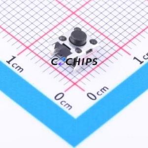 TS4538ZJ-PJ 250gf 121 Tactile Switch Through hole Switch Single Pole Single Throw Round Button 2.5N Right Angle Insert - Product Image 1