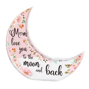 Ychon Wholesale High Quality Acrylic Decoration Inspirational Colleague Office Gift Prize Moon Shape