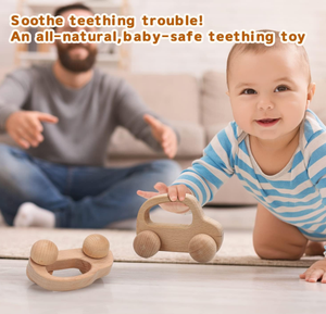 Juguete Educativo de Madera Pulida, Modelo de Coche Deslizante, Adorno para Niños, Juguetes de Madera, Coches Montessori, Regalo de Cumpleaños para Niños de 1 Año - Product Image 3