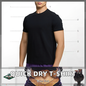 T-shirt de sport pour homme en tissu Sorona à séchage rapide, respirant, avec broderie et impression personnalisées, style uni - Product Image 2