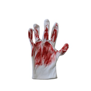 Masque de vampire d'Halloween et gants de sang en PVC blanc, accessoires de costume pour les farces de fête, film d'horreur - Product Image 5