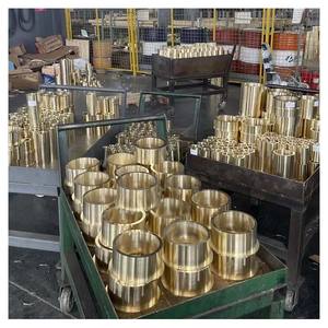 บุชชิ่งทองเหลืองคุณภาพสูงพร้อมหน้าแปลน | พุ่มไม้ทองแดงขนาดกำหนดเองสำหรับชิ้นส่วนปั๊ม - Product Image 1