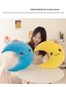 Almohada Decorativa de Luna y Estrella para Niños, Almohada de Felpa con Marca Personalizada, Venta al Por Mayor - Product Image 4