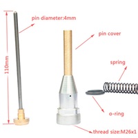 ZIXU Prix fabricant Aiguilles de marquage pneumatiques à tête de 4 mm, stylo de marquage par poinçonnage à points pour machine de marquage par poinçonnage
