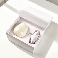 Diffuseur de parfum d'ambiance artisanal en céramique 150 ml avec fleur en porcelaine pour huiles essentielles et bâtonnets