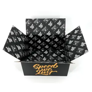 Пользовательские A4 глубокие деловые картонные коробки большого размера Доставка груза большая движущаяся упаковка черная коробка доставки упаковка с логотипом