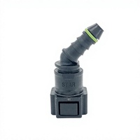 Connecteur rapide de conduite de carburant pour voiture ID6 7.89, pour essence et diesel, prise rapide de pompe à huile femelle, tête hexagonale en plastique, forme droite