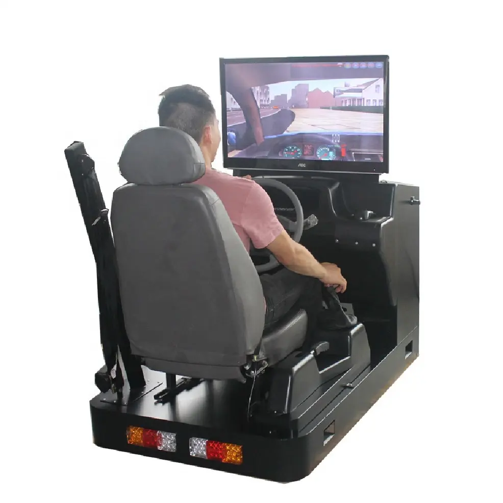 Real Car Simulator Atacado Aprendizagem Driving Simulator Fábrica Tela Única Driving Simulator Training Machine