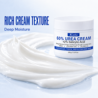 Crème pour les pieds à 60 % d'urée, marque privée, avec huile de noix de coco et de jojoba, soin adoucissant pour talons, coudes et genoux, approvisionnement en gros pour importateurs