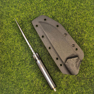 Couteau tactique à lame fixe en acier 5Cr13, manche noir G10 avec étui Kydex pour la défense personnelle en extérieur, survie, vente en gros OEM - Product Image 4
