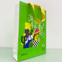 Biologisch Afbreekbaar Gerecycled Aangepaste Logo Papieren Zak Met Plat Handvat Voor Cadeau En Winkelen Ambachtelijke Papieren Zak Met Bedrukt Oppervlak