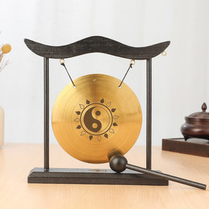 Campanas de Viento Decorativas, Gong de Latón Fundido, Artesanía para Decoración del Hogar, Gong de Metal Fundido - Product Image 2