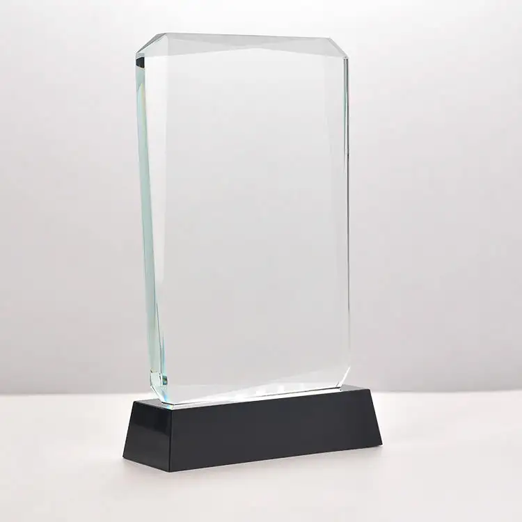 New Arrival Factory Price Eco-Friendly Rectangle Crystal Crafts Trophy Award