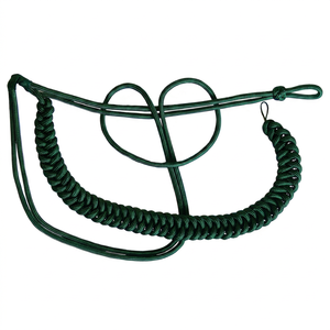 Fangschnur con aiguilletes verdes, plateados y blancos, insignia ceremonial utilizada para indicar alto rango. - Product Image 1