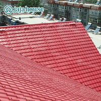 Tuiles de toit en résine synthétique PVC/UPVC espagnoles, double tuile romaine, ignifuges et durables, matériaux de construction pour abris, parcs et entrepôts