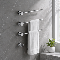 Calentador de Toallas Eléctrico de Acero Inoxidable con Barra para Toallas, Ideal para Hoteles, Apartamentos y Dormitorios