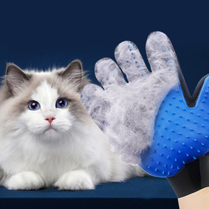 Gants de toilettage pour chat Yunce Pet Factory Sz077 01, pour l'élimination des poils et le massage des chats, soin du pelage - Product Image 2