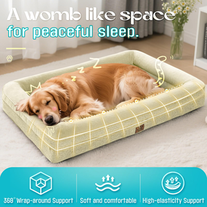 Orthopedic Memory Foam Dog <b>Bed</b> With Bolster Washable Cover for Large Dogs Senior Pets Private Label OEM ODM Pet Brands - Product Image 2