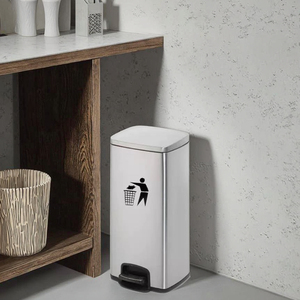 Công suất lớn PEDAL-Operated thép không gỉ tái chế bin cho nhà và nhà bếp Thương mại Thùng rác có thể sử dụng - Product Image 6