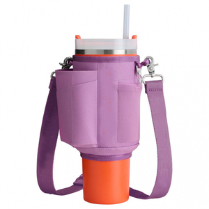 Nouvelle Housse en Néoprène pour Gobelet Isotherme 40oz avec Poignée et Bandoulière Réglable – Support Isotherme pour Bouteille d'Eau – Vente en Gros - Product Image 5