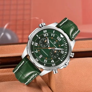 Montre pour homme PAGANI DESIGN NEW 1811, marque haut de gamme, écologique, verre saphir, chronographe, étanche 50 m, quartz, classique, luxe, cadeau - Product Image 3