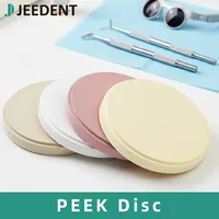 Disque dentaire PEEK 98 mm, polymère haute résistance, certifié CE, fraisage CAD CAM, laboratoire dentaire