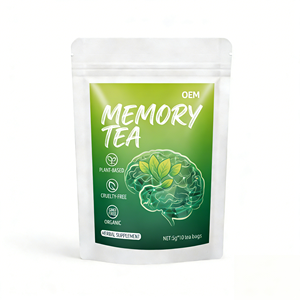 Té Herbal OEM Memory Focus con Ginseng Americano, Bayas de Goji y Regaliz, 10 Bolsitas de Té de 5g Cada Una, a Base de Plantas, Libre de Crueldad Animal, Suplemento - Product Image 1