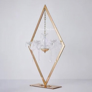 Wholesale Tall Flower Stand Wedding Table Decorations Gold Silver Metal Centerpieces For Wedding Event Party - Product Image 1