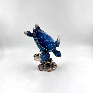 Statues de tortues marines mignonnes en polyrésine de haute qualité, ornement de vie marine côtière en résine, animal marin pour la décoration de table - Product Image 5
