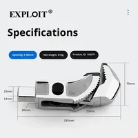 Clé dynamométrique à barre en acier réglable de qualité industrielle EXPLOIT Metric Alloy avec une capacité de 1000-2000 N.m
